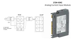 Allen Bradley 1734-IE4C POINT I/O module, 4-channel analog input functionality, ideal for automation needs