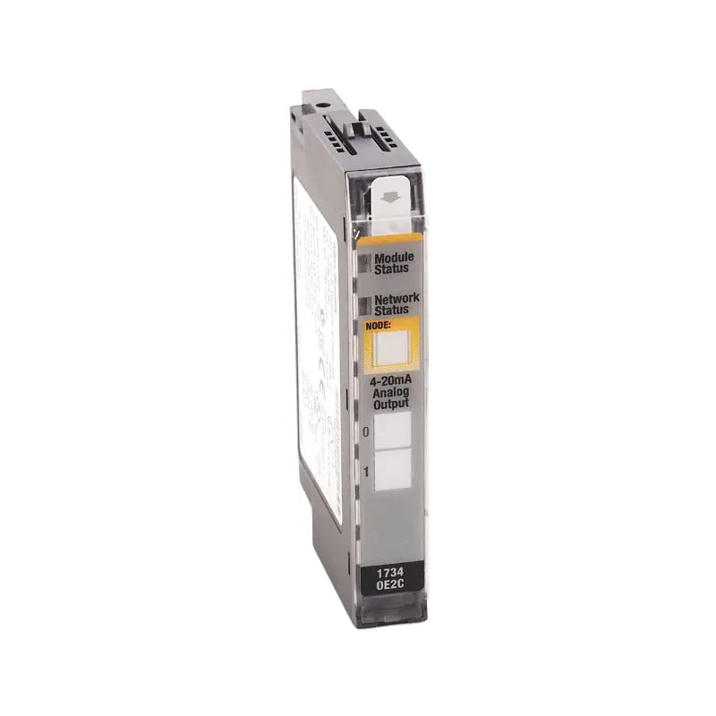 Allen-Bradley 1734-OE2C module with 2-channel output for precise automation control.