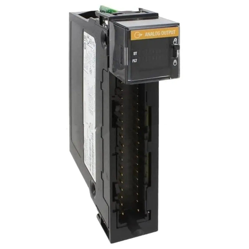 Allen-Bradley 1756-OF8I module, eight separate channels, exact voltage and current control in industrial environments.