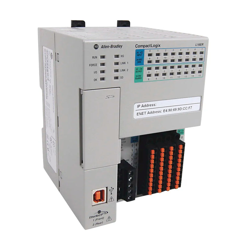 Allen-Bradley 1769-L16ER-BB1B CompactLogix controller with EtherNet/IP for effective industrial automation.