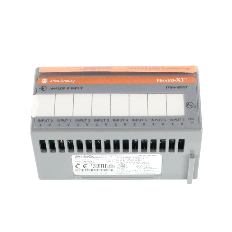 Allen-Bradley 1794-IE8XT module, 8 inputs, designed for challenging conditions.
