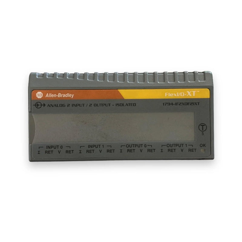 Allen-Bradley 1794-IF2XOF2IXT module, dual inputs, isolated outputs, 16-bit precision, FLEX I/O-XT series
