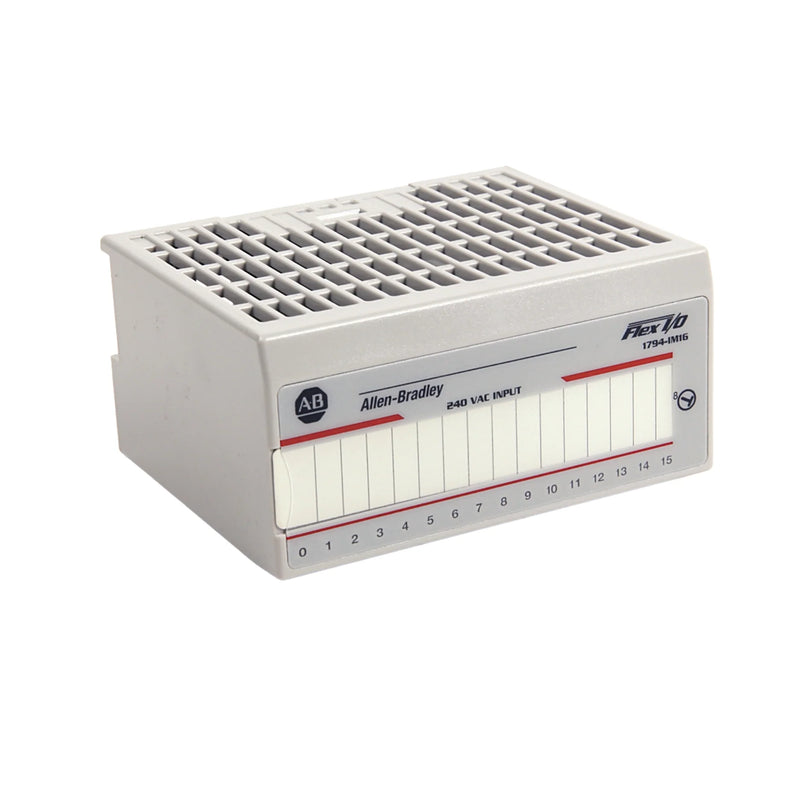 Allen-Bradley 1794-IM16 FLEX I/O module for 220V AC signals, featuring 16 channels for detection
