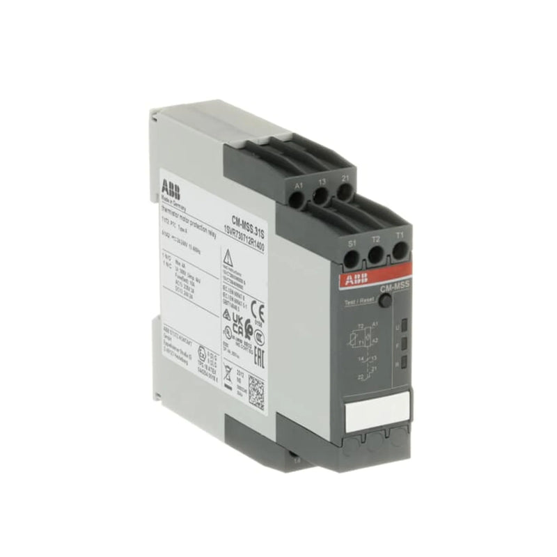 Compact ABB circuit breaker with 16A, 2 poles, Type C, for standard electrical protection needs.
