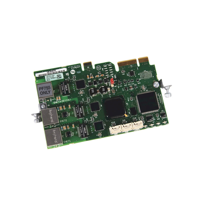 Allen-Bradley 20-750-ENETR, Ethernet/IP adapter module for PowerFlex 750 series, enhances network communication.