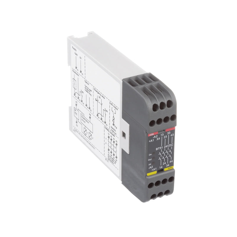 ABB auxiliary contact block, model 2TLA010033R0000, compatible with ABB circuit breakers, ensures reliable performance.