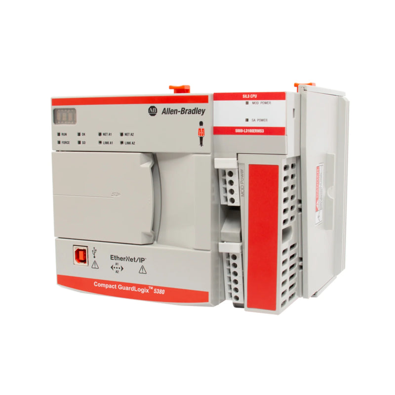 5069-L330ERMS3 Allen-Bradley CompactLogix 5380 controller, SIL3 safety, dual Ethernet ports, industrial automation