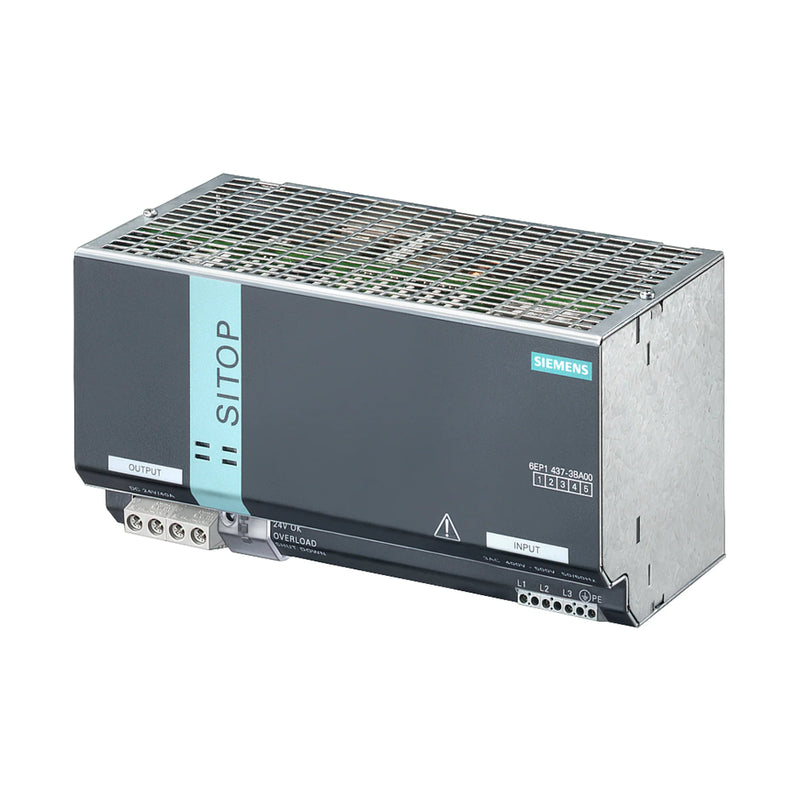 Siemens SITOP PSU300S 6EP1437-3BA00 offers stable 24V DC for industrial automation tasks.