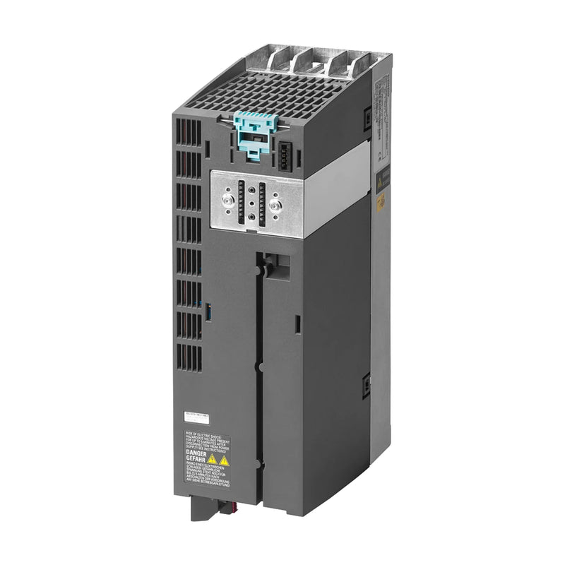 Siemens 6SL3210-1PE12-3AL1 VFD for 0.55 kW, 400 V industrial motor control in automation systems.