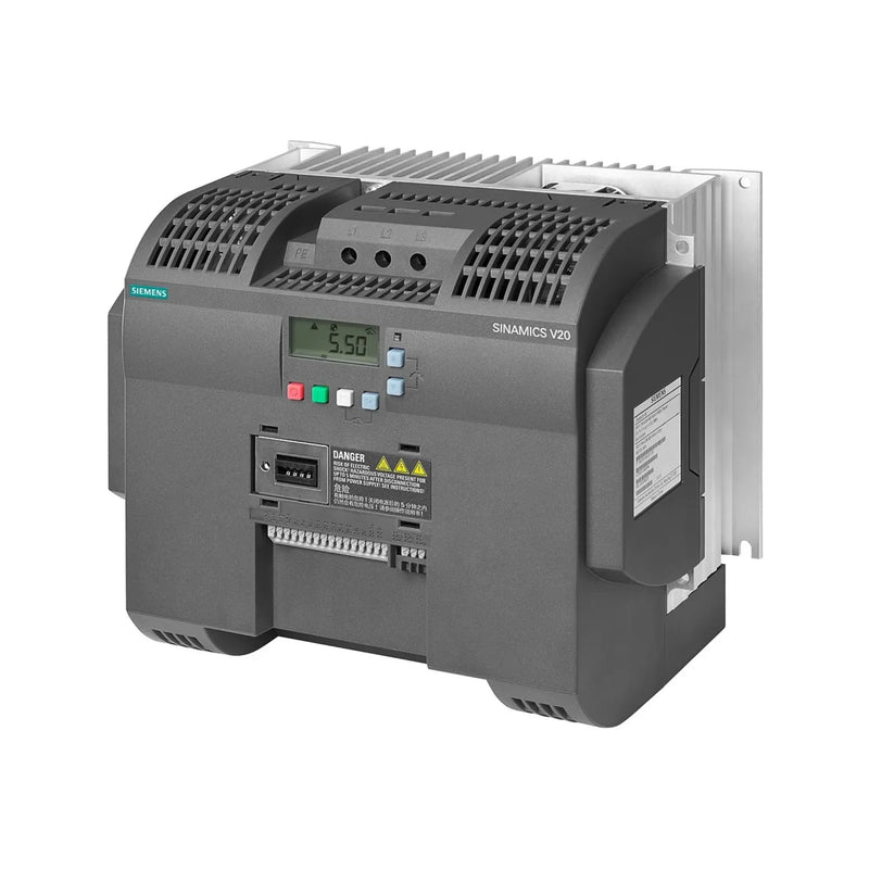 Siemens 6SL3210-5BE27-5UV0 inverter for 75 kW pump and fan use in industrial settings.