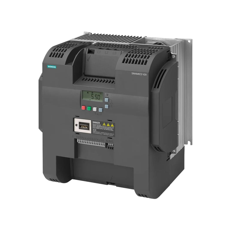 Siemens 6SL3210-5BE31-8UV0, PM240-2 module, 132 kW, 3-phase 400V input, GX frame, brake chopper for SINAMICS G120.