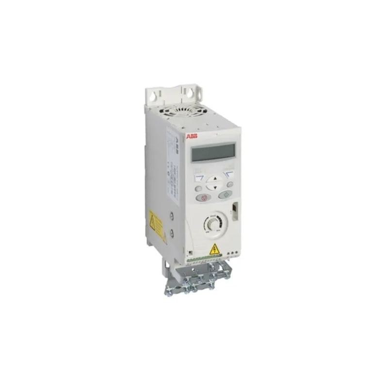 ABB ACS150-01E-04A7-2 VFD, 4.7 A, 230 V, IP20, efficient motor control for light-duty industrial use.