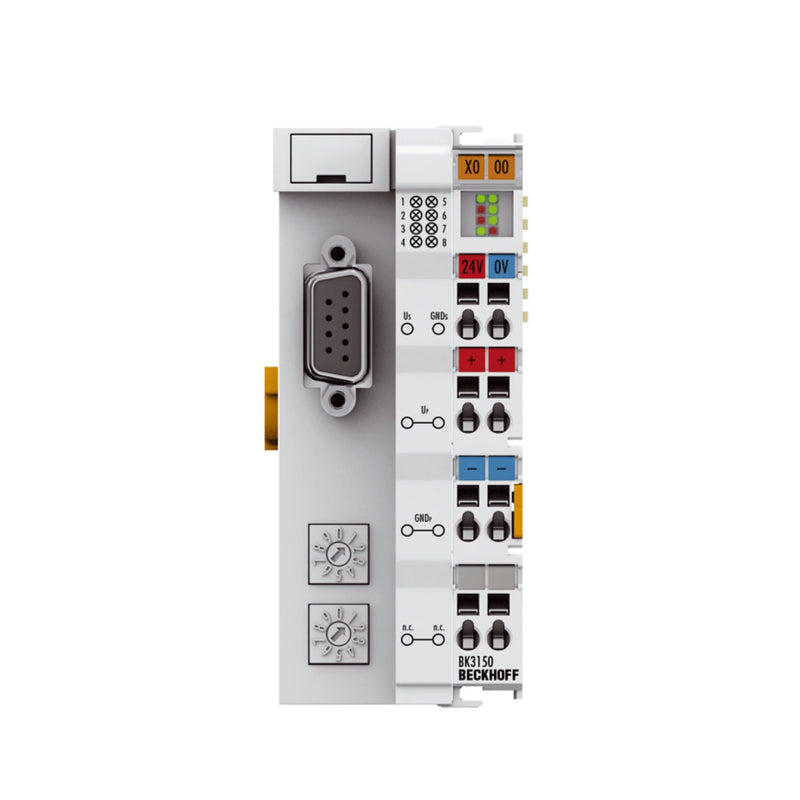 Beckhoff BK3150 PROFIBUS Bus Coupler for integrating Bus Terminals in networks, enabling effective data exchange.