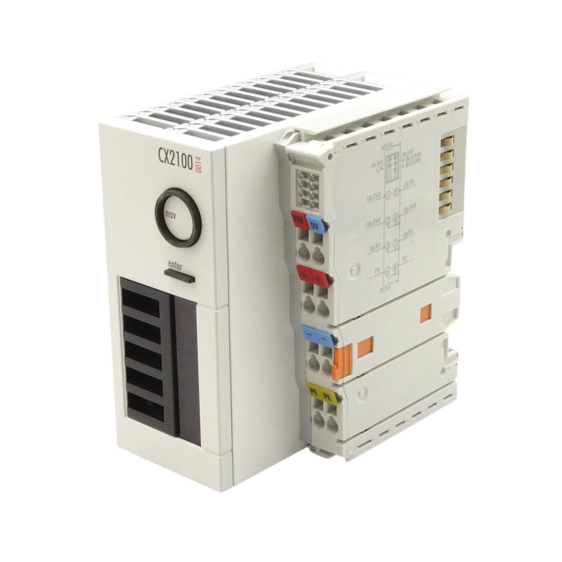 Efficient Beckhoff CX2100-0014 power supply for CX2000 series, 24 V DC input, designed for reliability.