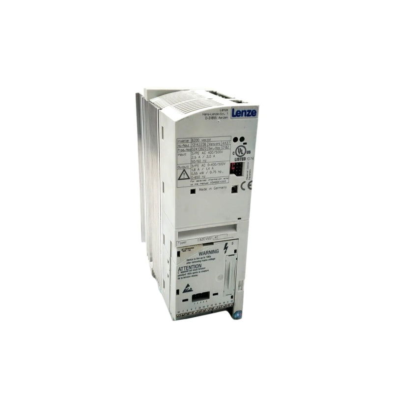 5.5 kW Lenze E82EV551K4C200 VFD modular vector drive for OEM and industrial automation