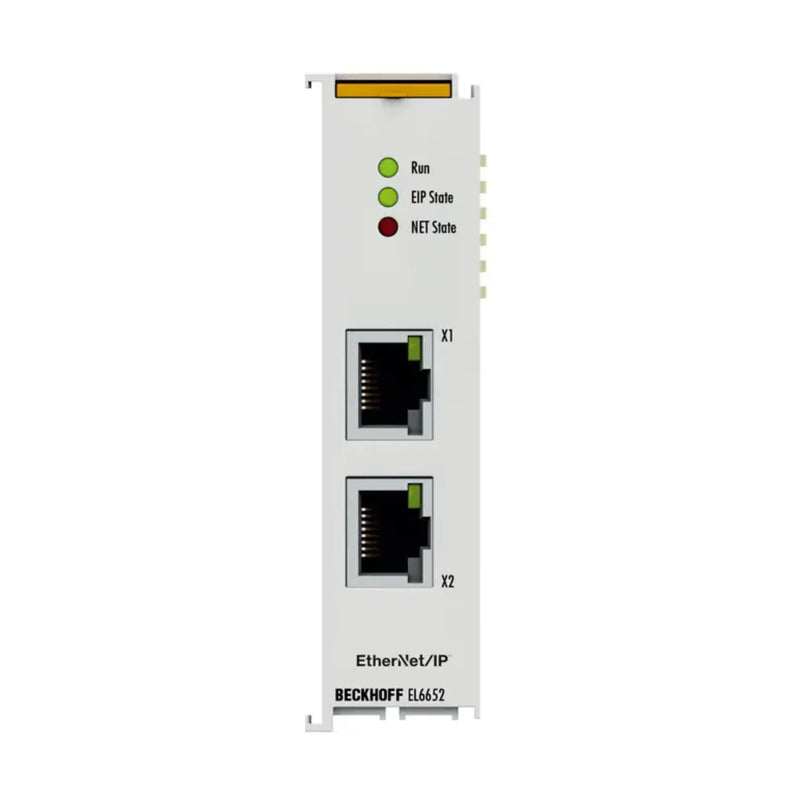 Beckhoff EL6652 communication terminal, EtherCAT linkage, DIN-rail component