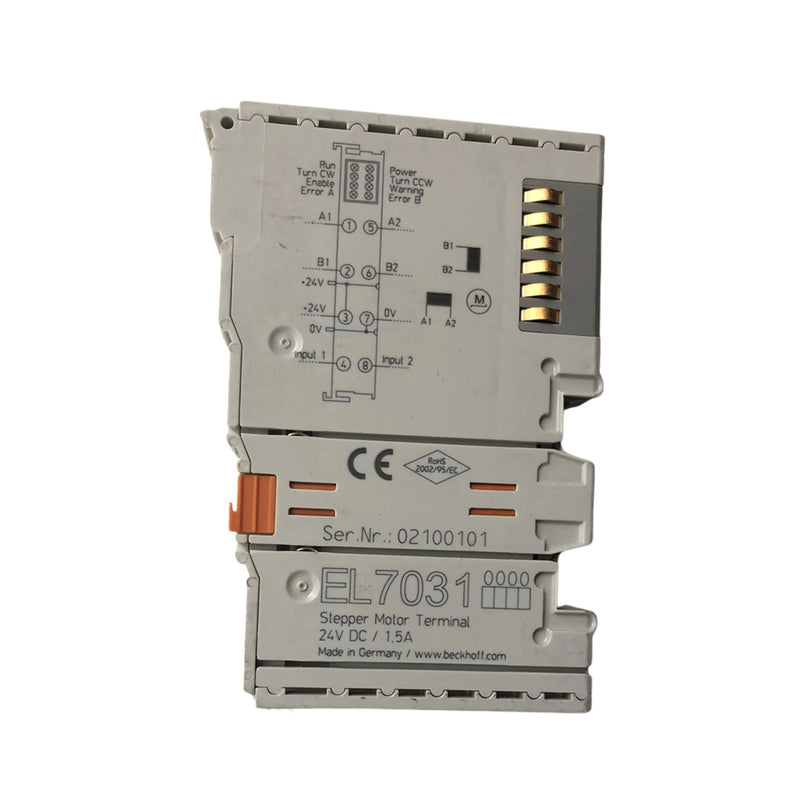 Compact Beckhoff EL7031, 1.5 A, 50 V DC, real-time motor terminal control with EtherCAT