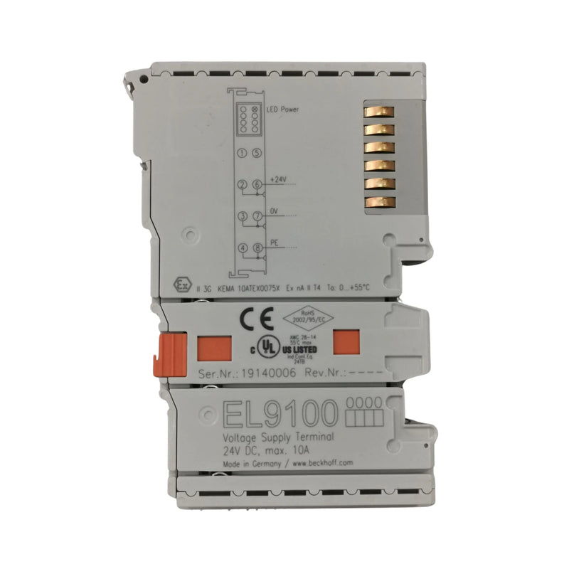Beckhoff EL9100 terminal, 24 V DC, for EtherCAT systems