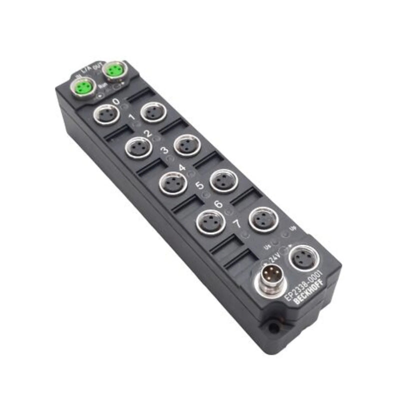 Beckhoff EP2338-0001, 8 digital inputs, 8 outputs, IP67, rugged design