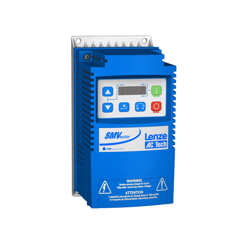 Lenze ESV222N02YXB 2.2 kW VFD, 3-phase, 8200 Vector series for motor control in industrial settings.