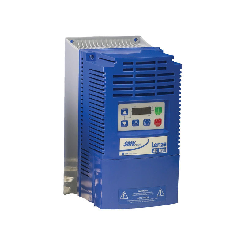 Lenze ESV402N04TXB VFD, 4.0 kW, 3-phase, 380-480 V, 8200 Vector series motor drive for industrial automation.