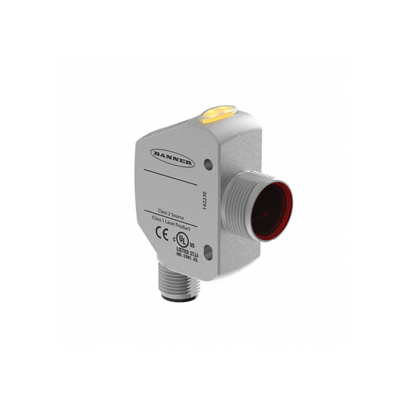 Banner Q4XTBLAF300-Q8 sensor provides reliable short-range detection with PNP output in industrial settings.