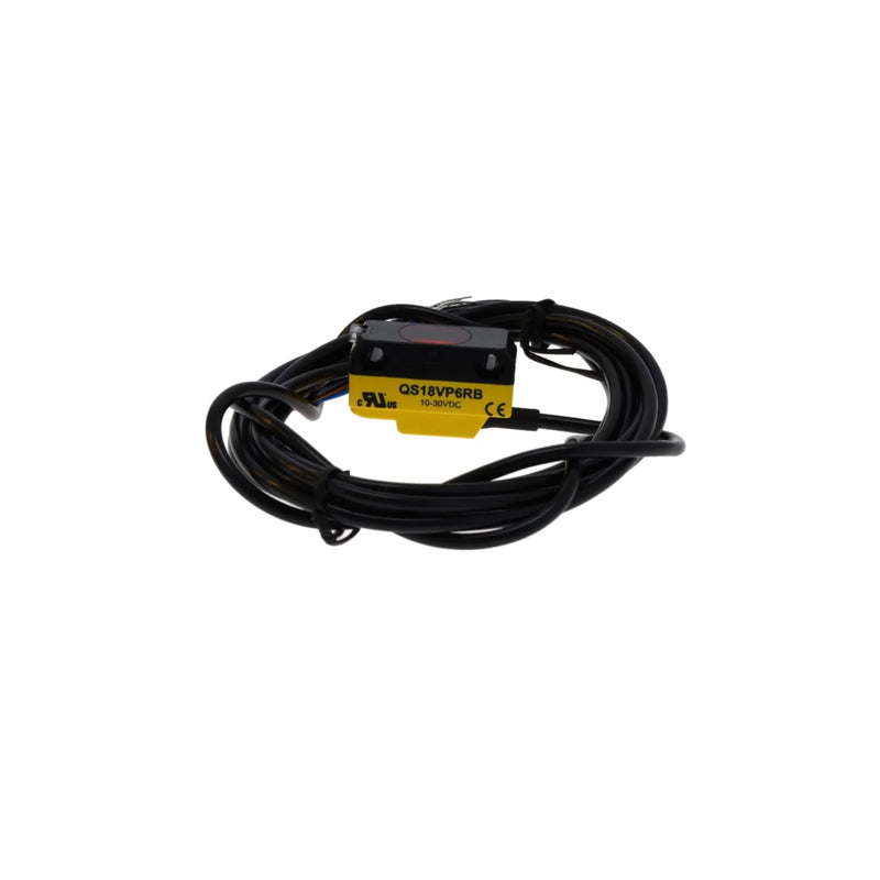 QS18VP6RB sensor has PNP output and IP67 housing for reliable detection in industrial settings.