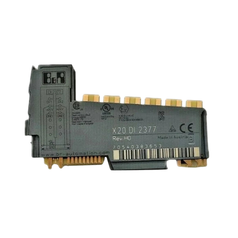 B&R X20DI2377 input module with 2 inputs, 24 VDC, sink, 3-wire, 50 kHz for precise industrial event tracking.
