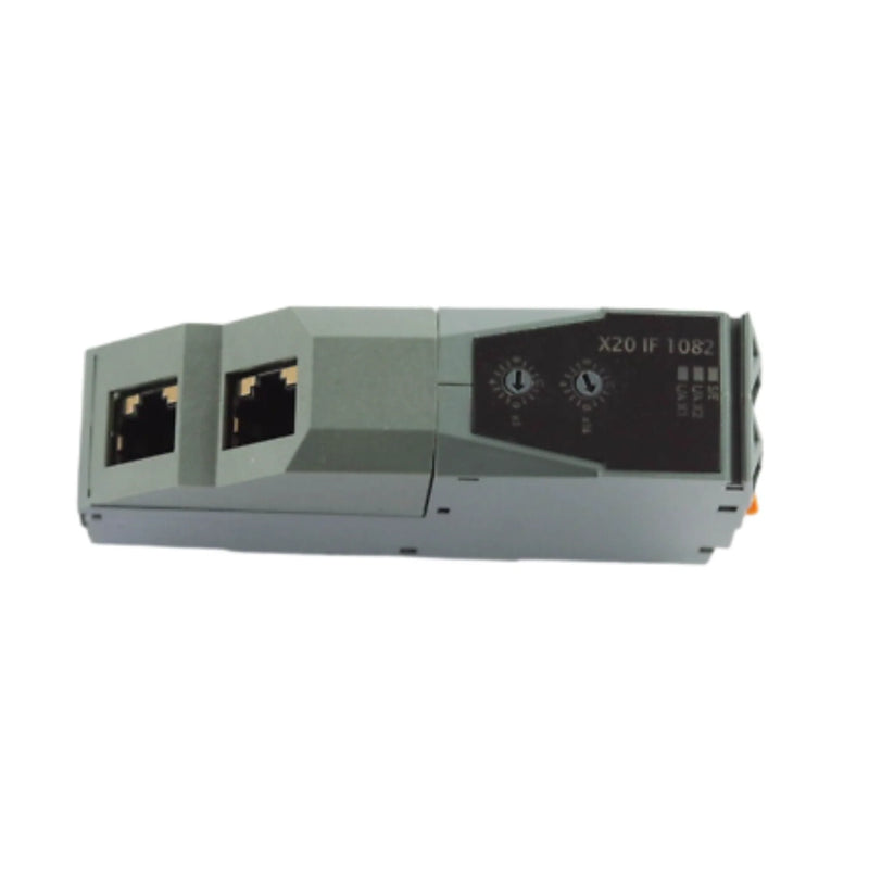 B&R X20IF1082 interface module supports RS232/RS485 serial connection. Ideal for industrial DIN rail mounting.