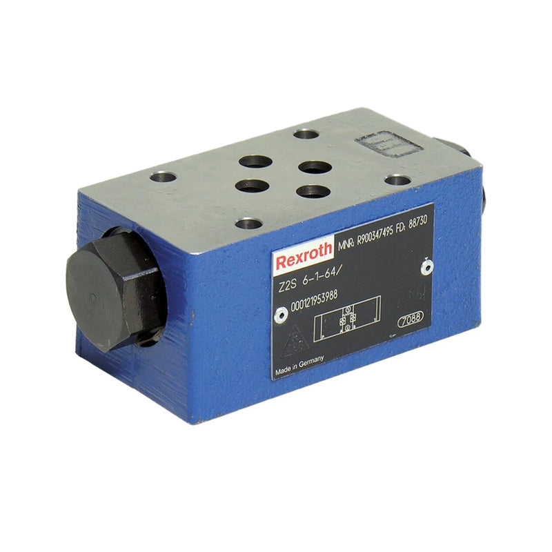 Rexroth R900347495 Z2S6-1-6X/ check valve Valve Type: Pilot-Operated Check Valve, Mounting Type: Subplate Mounting
